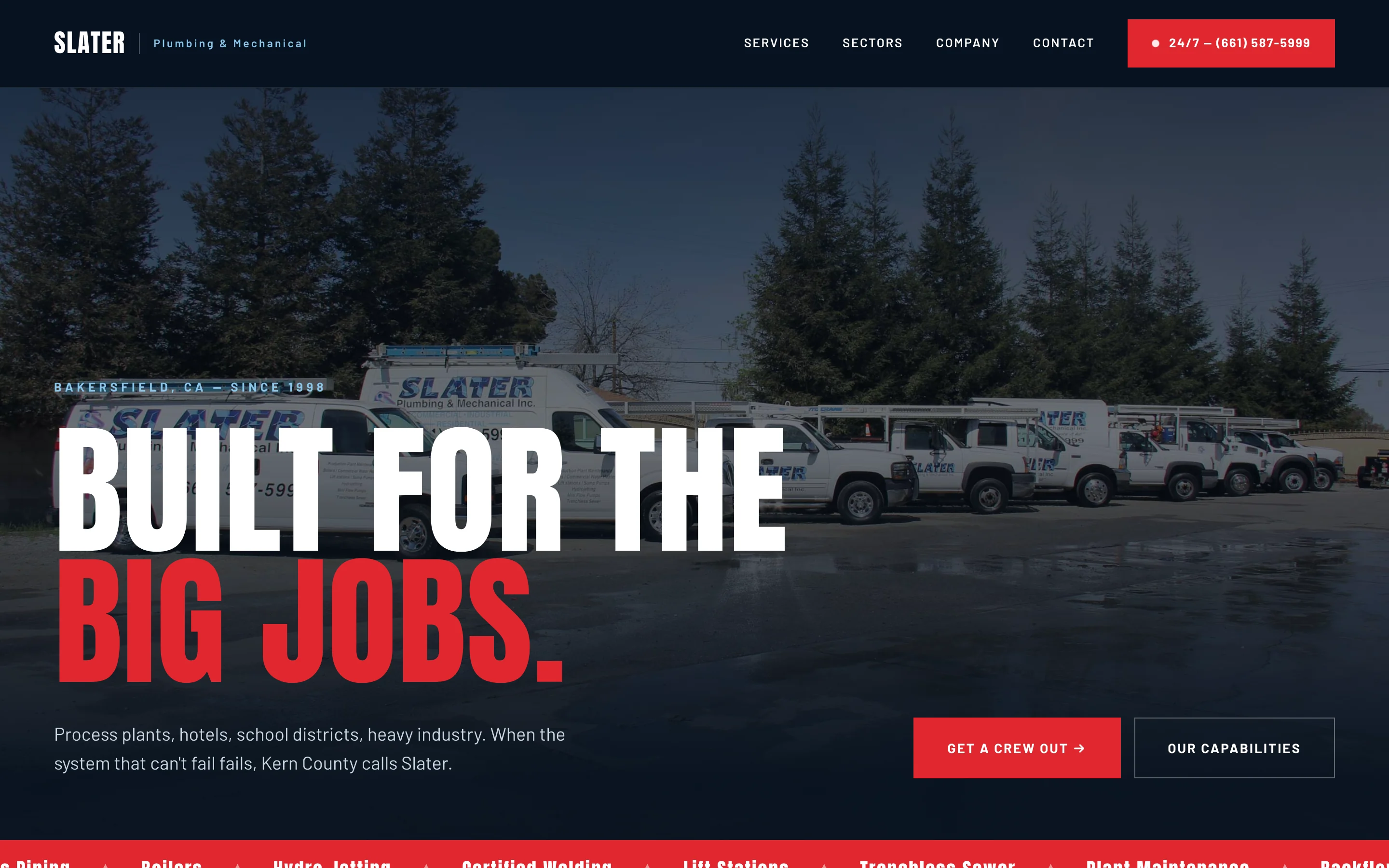 Slater Plumbing and Mechanical website project