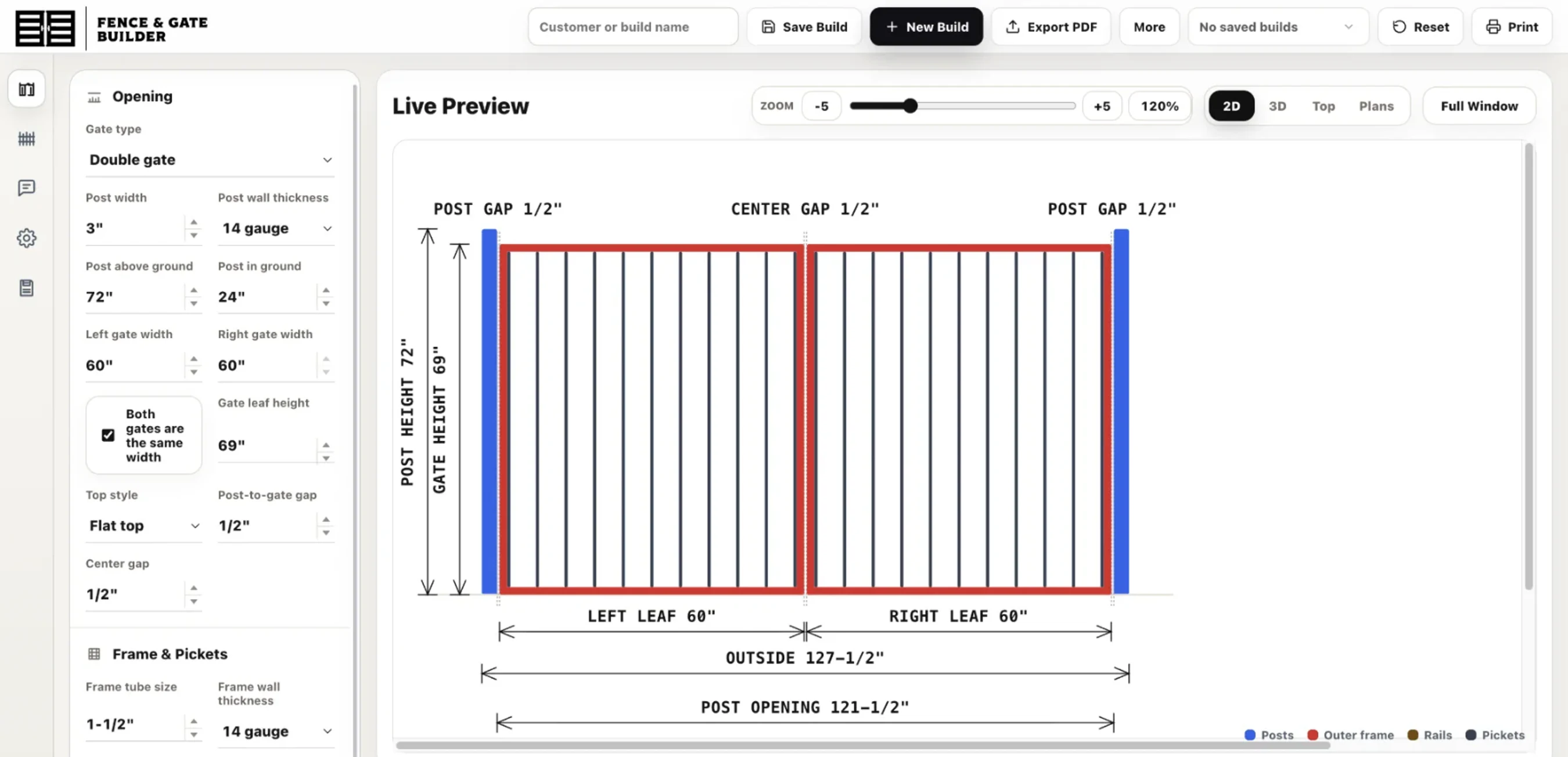Fence and Gate Builder custom estimating and fabrication software