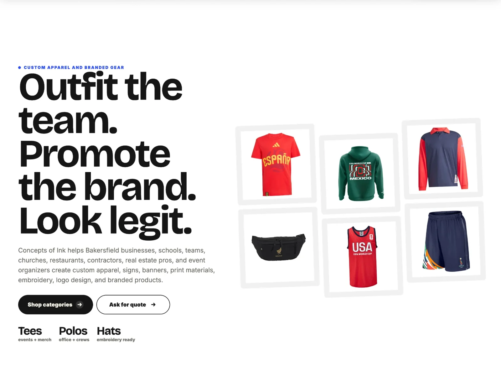 Concepts of Ink website