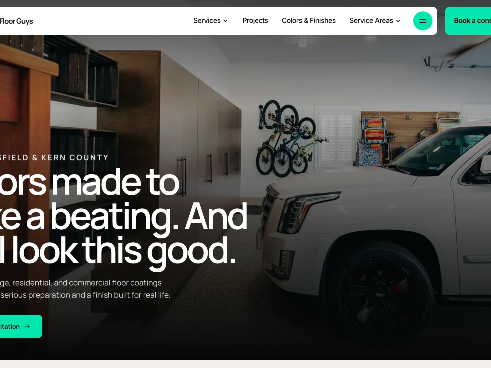Epoxy Floor Guys website homepage