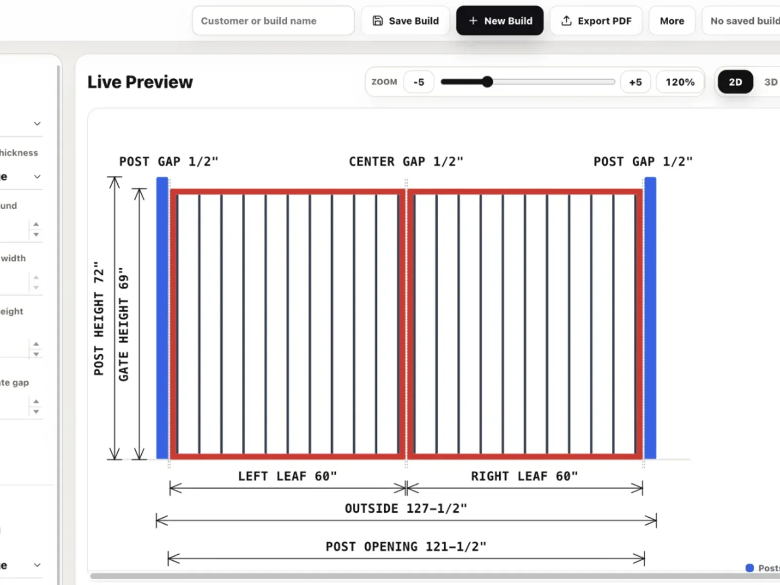 Fence and Gate Builder configurator