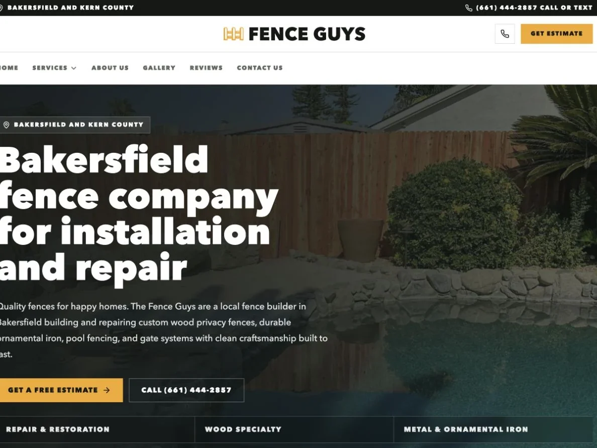 The Fence Guys website