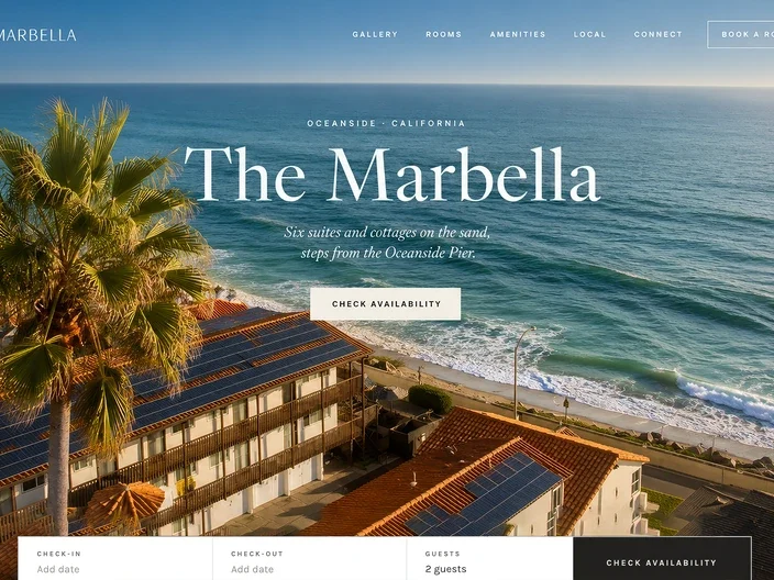 The Marbella direct booking website