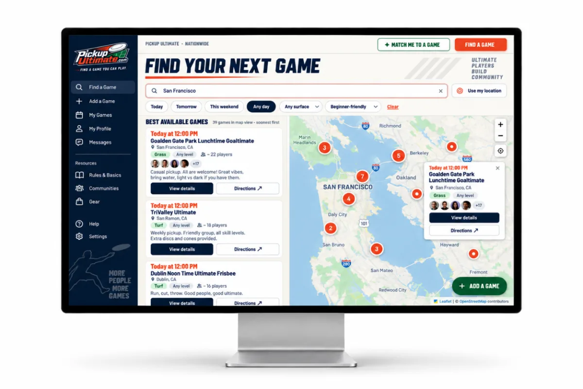Pickup Ultimate game finder