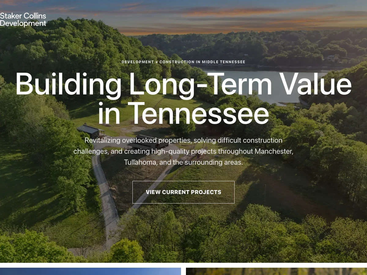 Staker Collins Development and Construction website