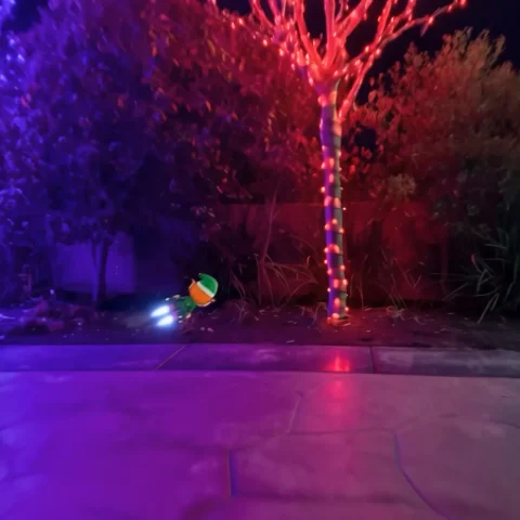 Warm white, night after night.