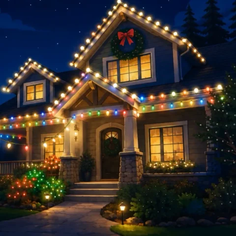 The elf introducing a lit home