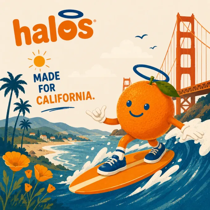 Made for California. Surfing beside the Golden Gate Bridge.