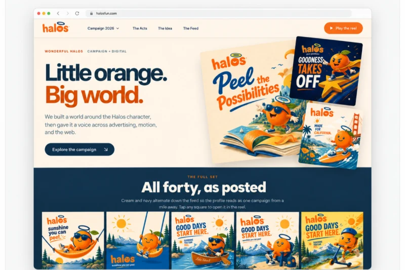 Wonderful Halos campaign website
