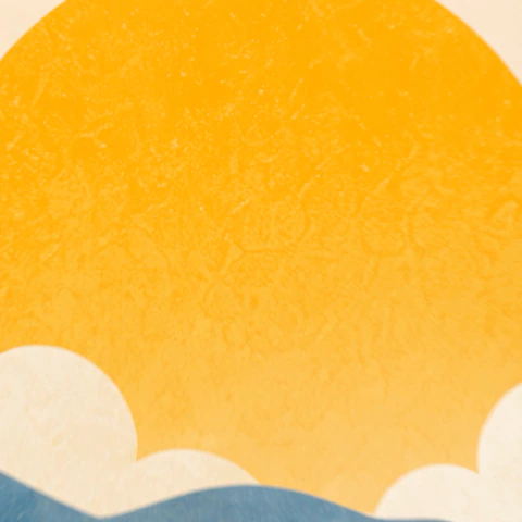 The Halos character greets the morning light.