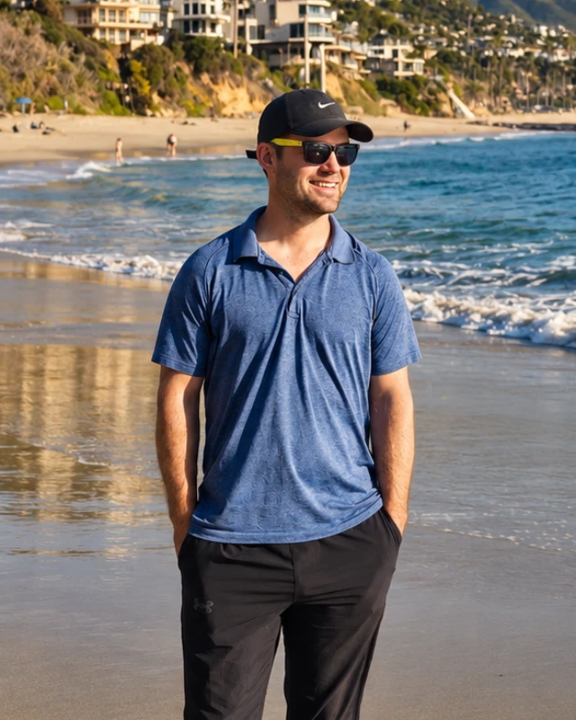 Brendan Collins outdoors on the California coast