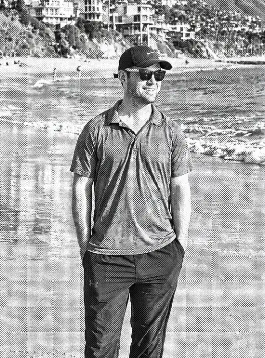Brendan Collins on the California coast