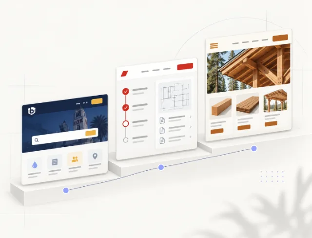 Three releases shipped in steps: a city portal, a project tracker, and a lumber store
