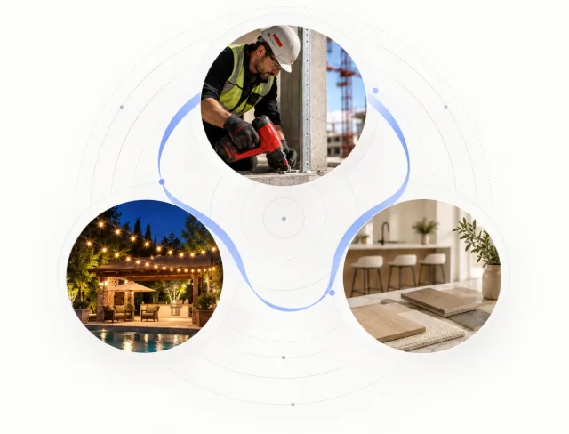 A compounding loop of client work: construction, outdoor living, and interior finishes